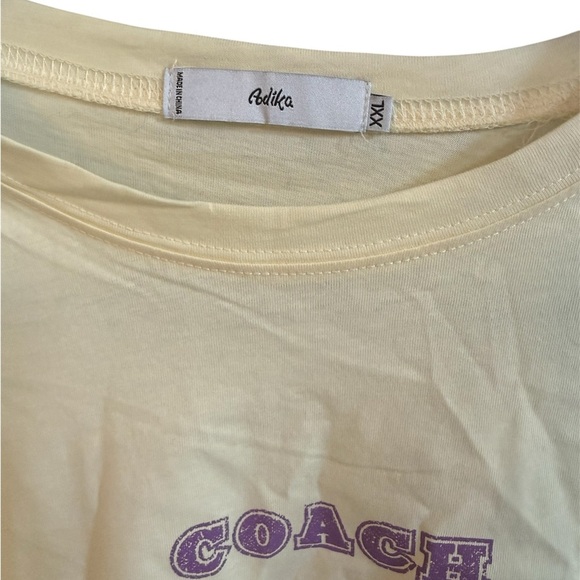 Adika Yellow Cropped T-Shirt - Picture 4 of 4